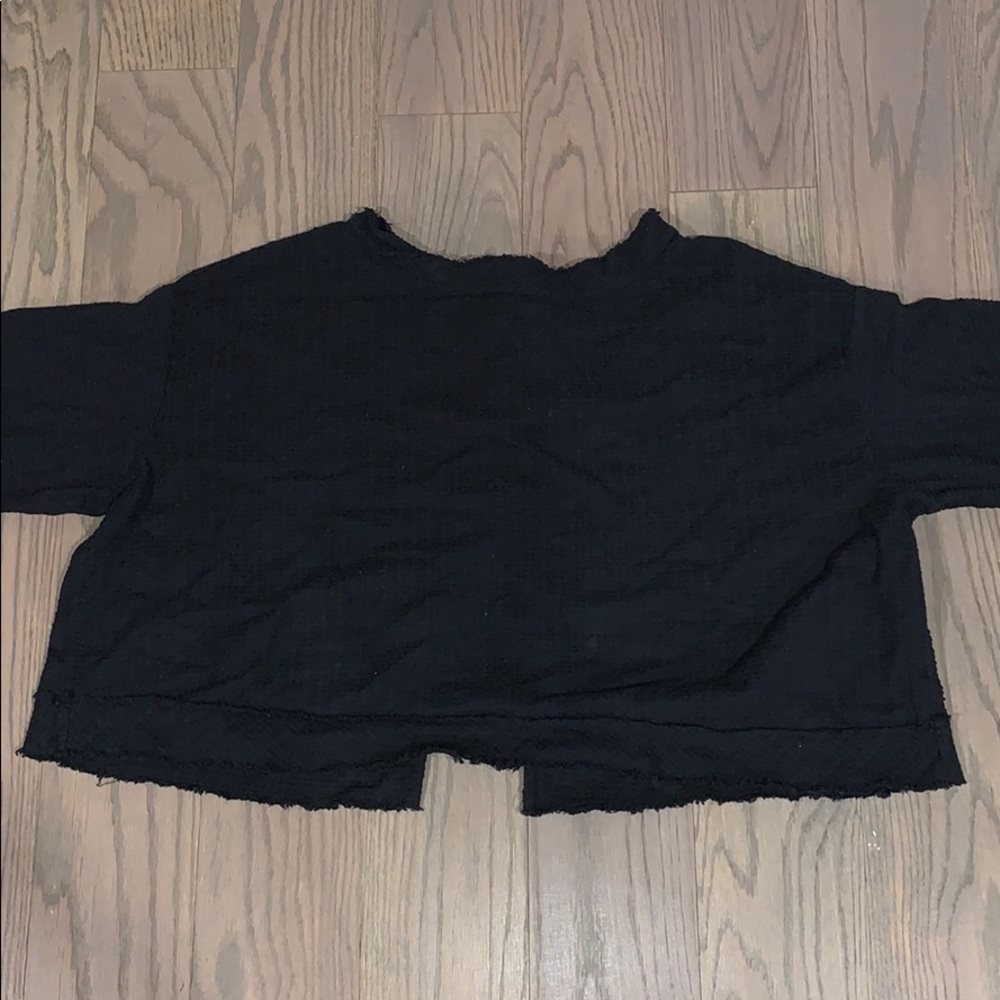 Free People Open Back Linen Top - Picture 3 of 6